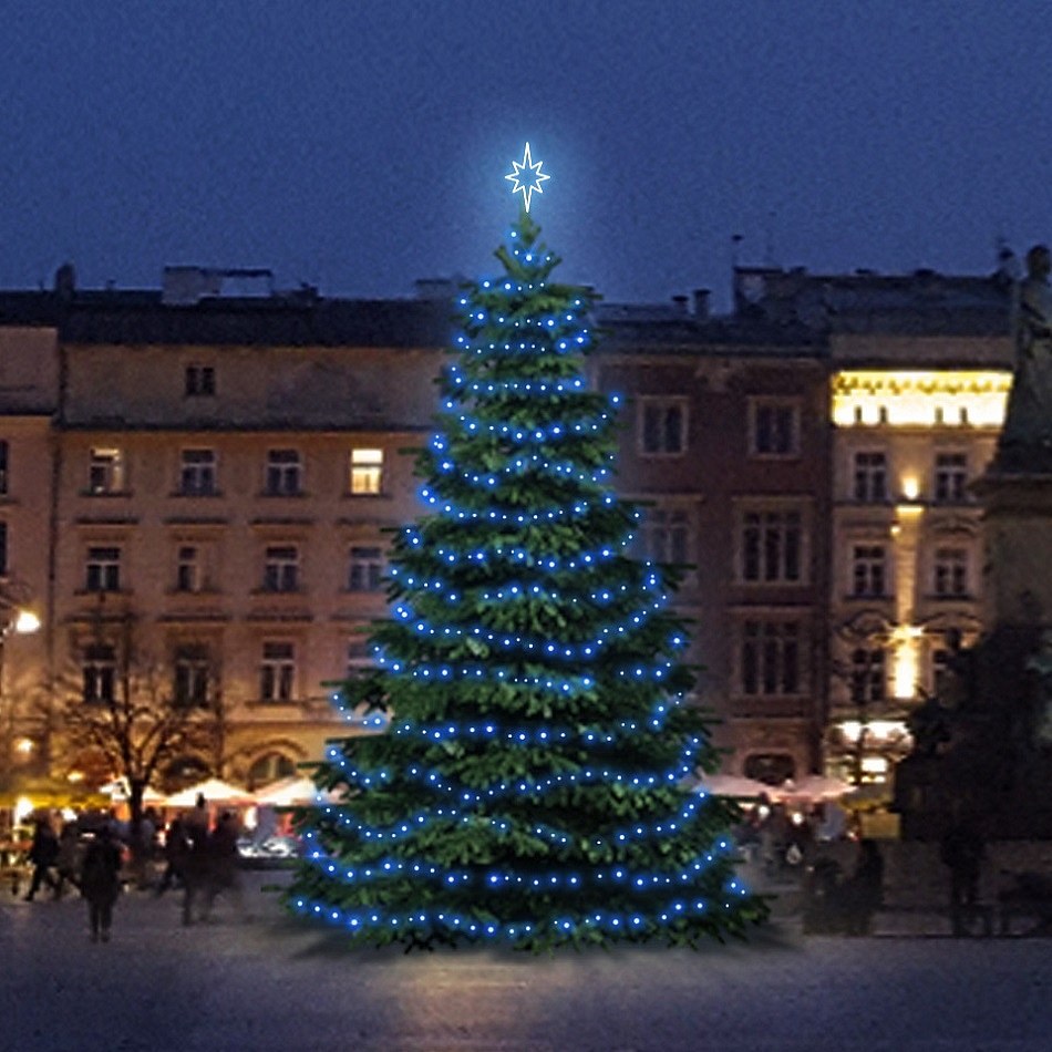 LED-Lichtset für Weihnachtsbäume 6-8 m hoch, Blau